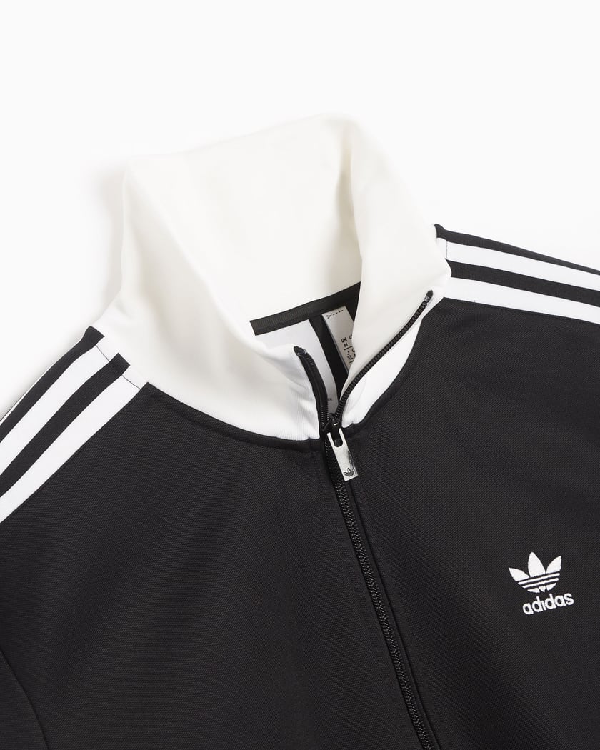 Adidas jacket mens black and white online