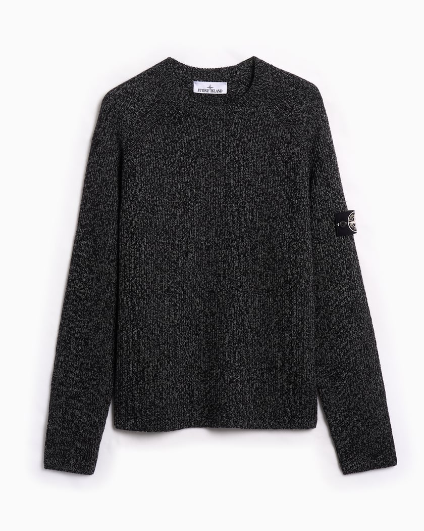 Stone Island Relaxed Reflecterend Trui voor heren Zwart