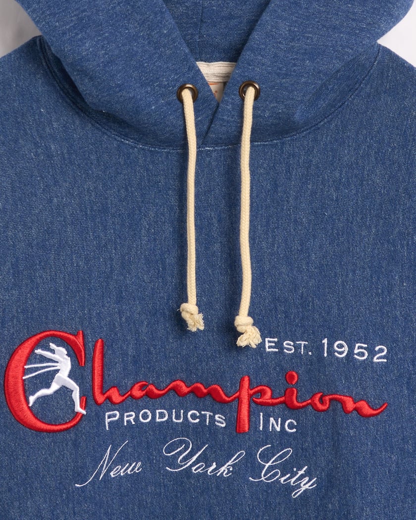 Champion New York City Men s Hoodie Blue 220640 BM515 FOOTDISTRICT