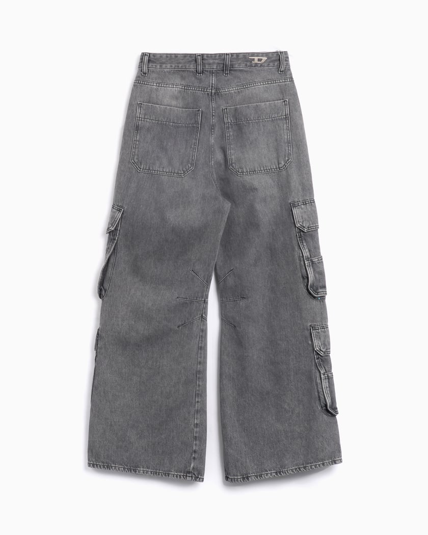 Diesel D-Sire-Cargo-D L.30 Women's Cargo Pants Gray A13317