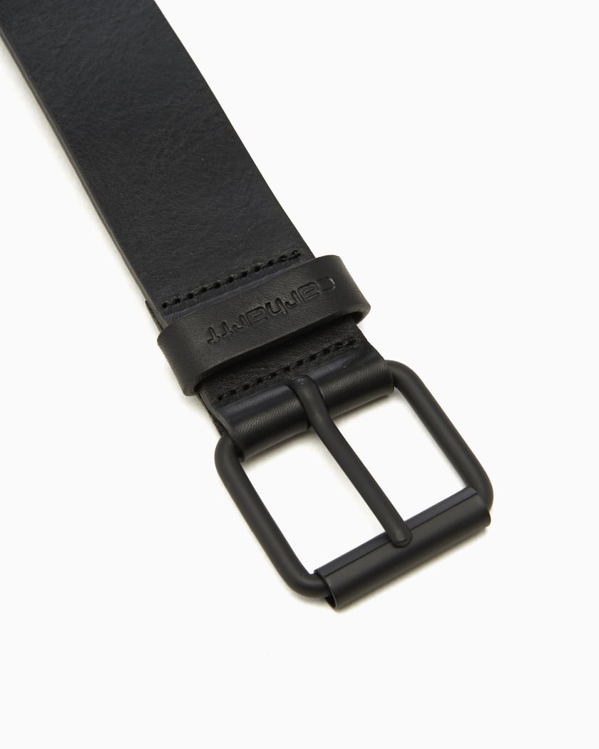 Carhartt WIP Script Unisex Leather Belt Black I030992-00EXX| Buy