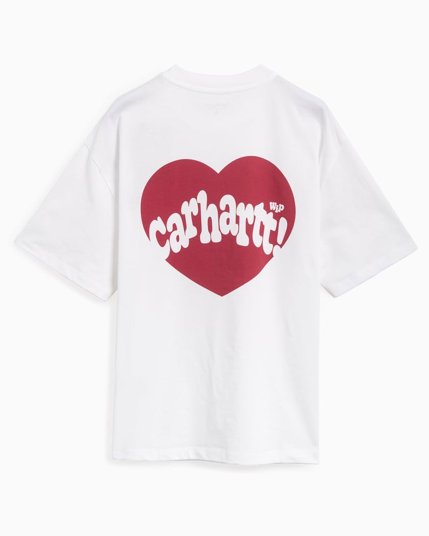 最適な価格 Carhartt WIP I033678 White T-Shirt Fit Loose Women's Amour ミュージシャン