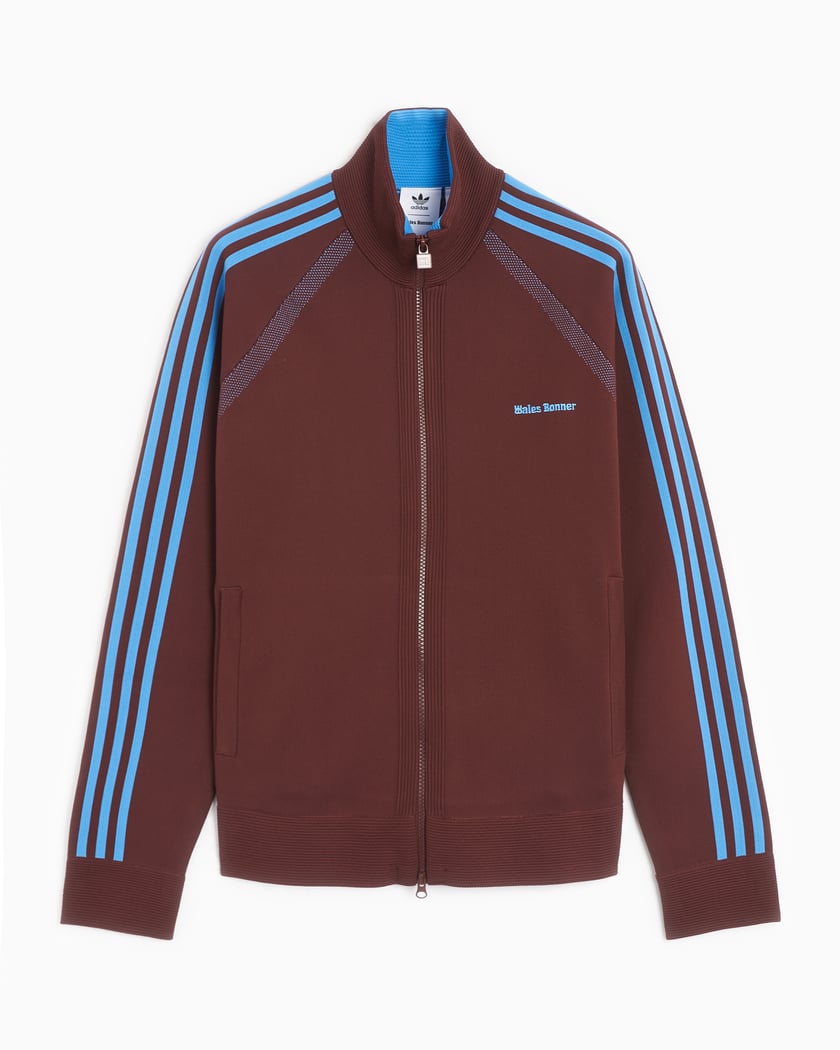 adidas Originals x Wales Bonner Men s Knit Track Jacket Brown IT9780 FOOTDISTRICT