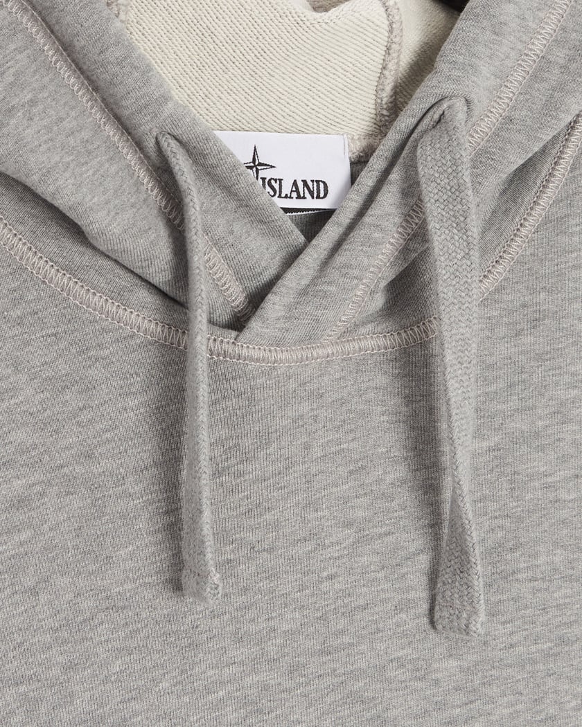 Stone Island Logo Patch Men s Hoodie Gray 101564151 A0M64 Buy