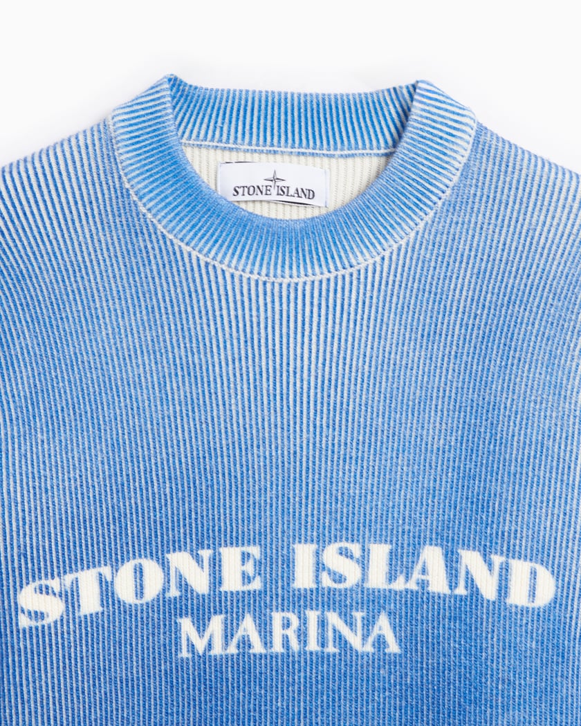 Stone Island Marina Men's Sweater Blau 8115542XB-V0022 | FOOTDISTRICT