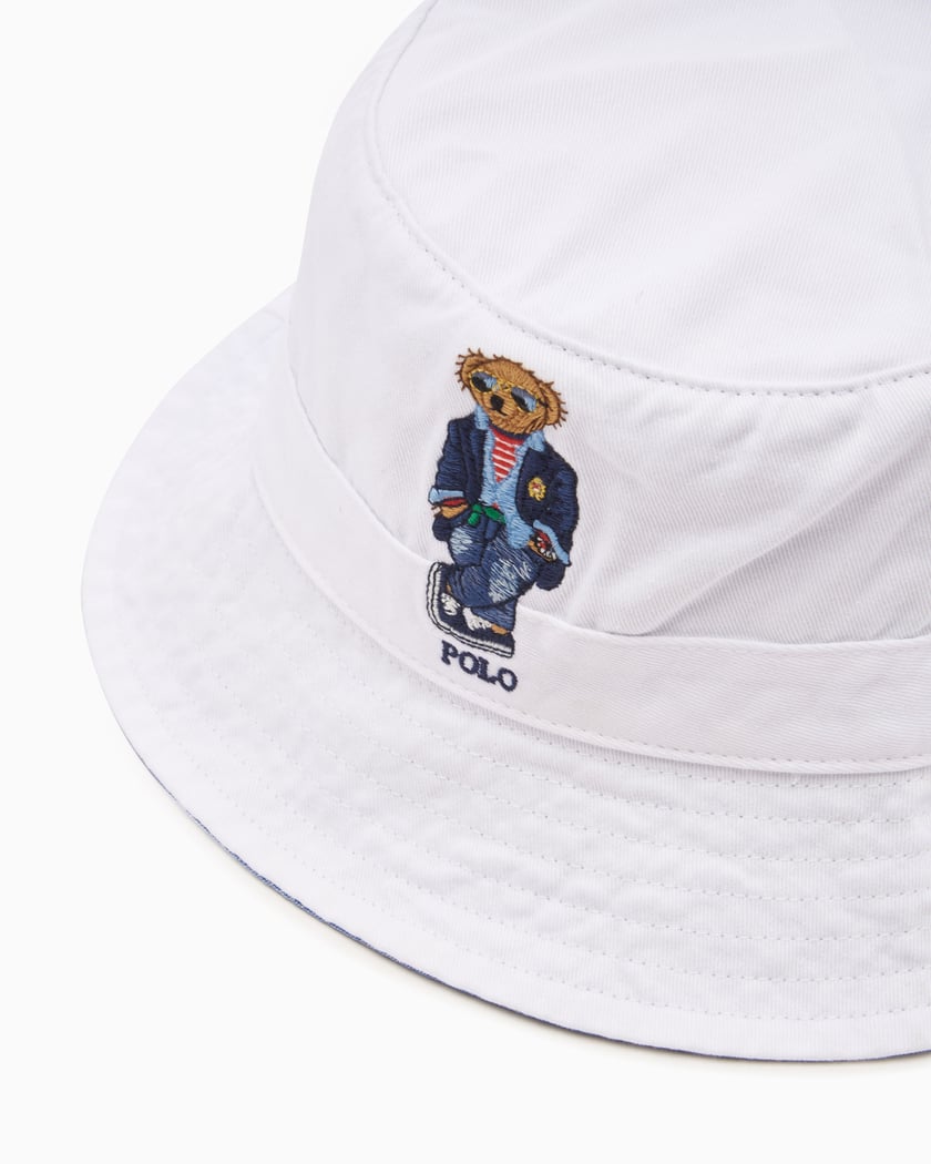 Polo Ralph Lauren Unisex Twill Bucket Hat Wit 710910323001 Shop