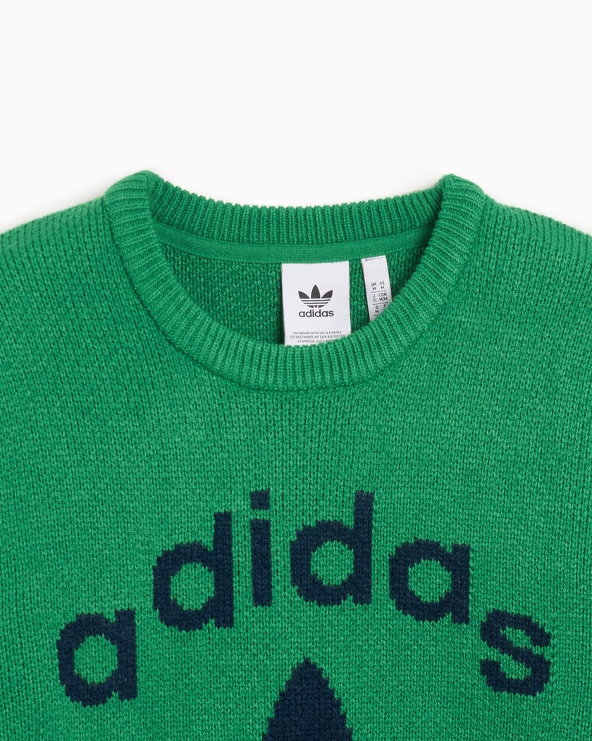 adidas Originals Men s Knit Sweater Vert JN5966 FOOTDISTRICT