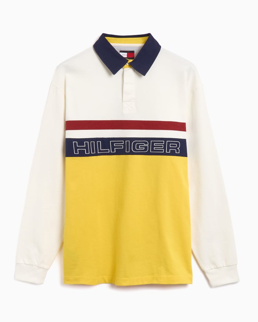 Tommy Hilfiger Sailing Rugby Polo voor heren Geel MN0MN00018ZH1