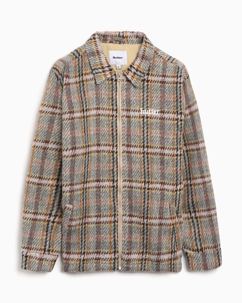 Butter Goods Men s Heavy Plaid Jacket Multi BGQ224D1280202 FOOTDISTRICT