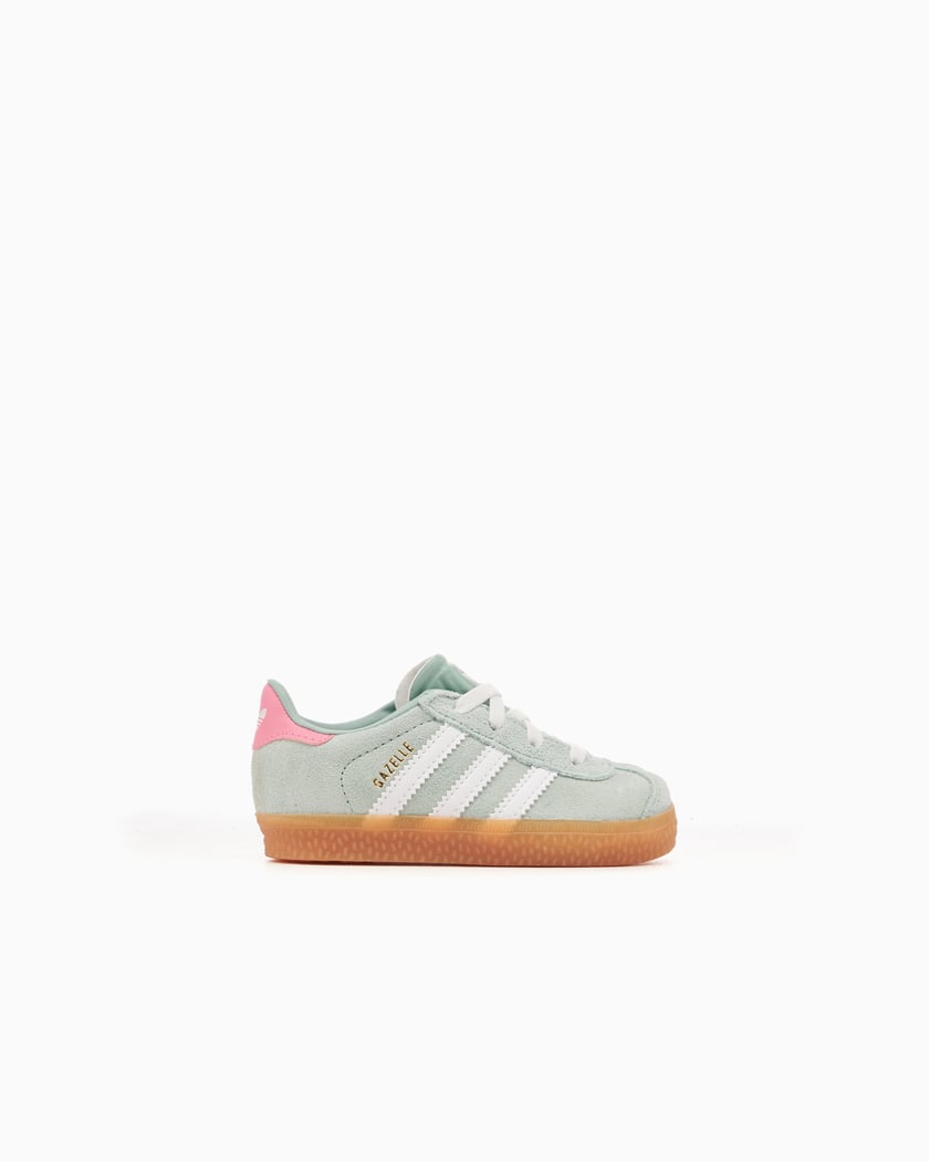 adidas Originals Gazelle Comfort Closure Elastic Laces Infants Green IH2782 FOOTDISTRICT