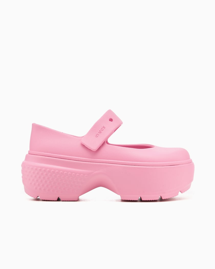 Neon pink crocs online