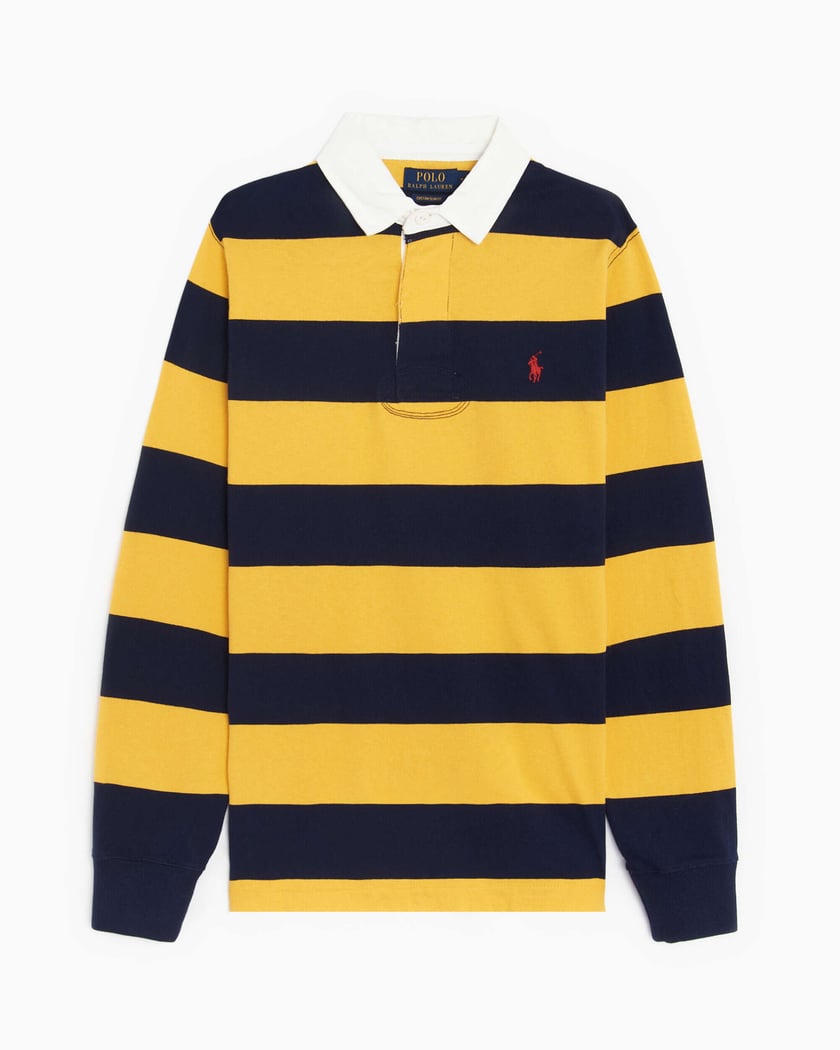 Polo Ralph Lauren Knit Striped Men's Long Sleeve Rugby Polo Multi