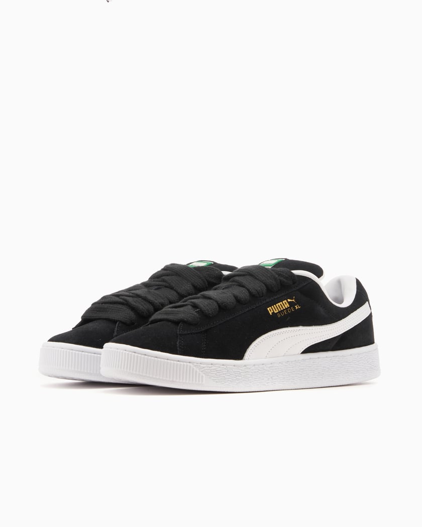 Puma Women s Suede XL Black White 395205 02 FOOTDISTRICT