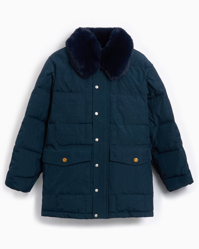 Brain Dead Homage Men's Parka Blue W24O15003980-NAVY