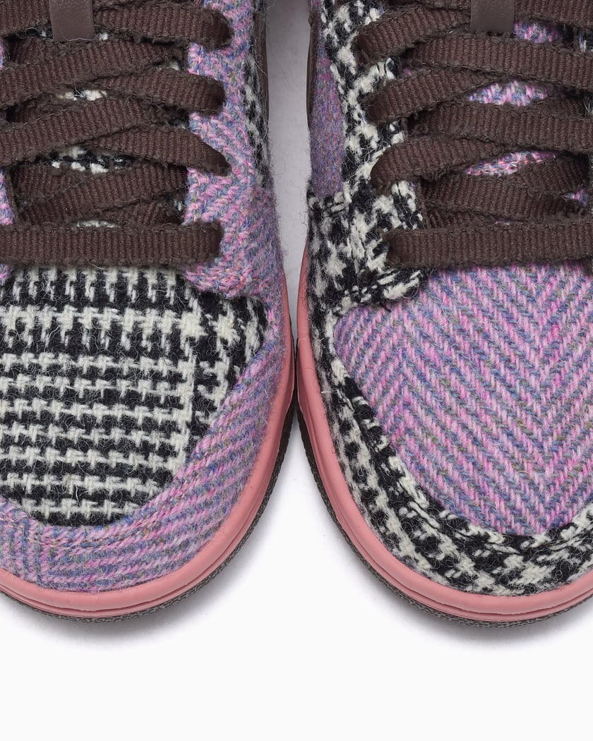靴 Harris Tweed Nike Women's Dunk Low 25cm Women's Dunk Low x Harris Tweed® 'Sesame and Violet Mist