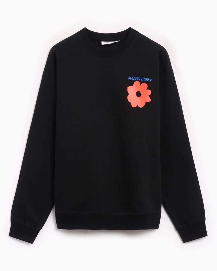 OBEY Clothing Maison Dobey Men s Sweatshirt Black 112863890 BLK FOOTDISTRICT