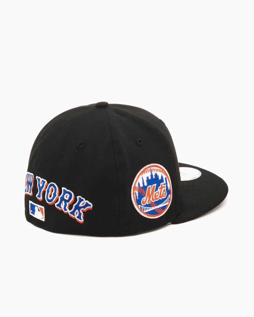 New Era New York Mets Upside Down 59FIFTY Unisex Fitted Cap Black 60565544  | FOOTDISTRICT