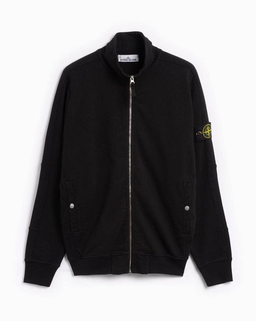 Stone Island Men s Zip Sweatshirt Nero 801565960 V0029 FOOTDISTRICT