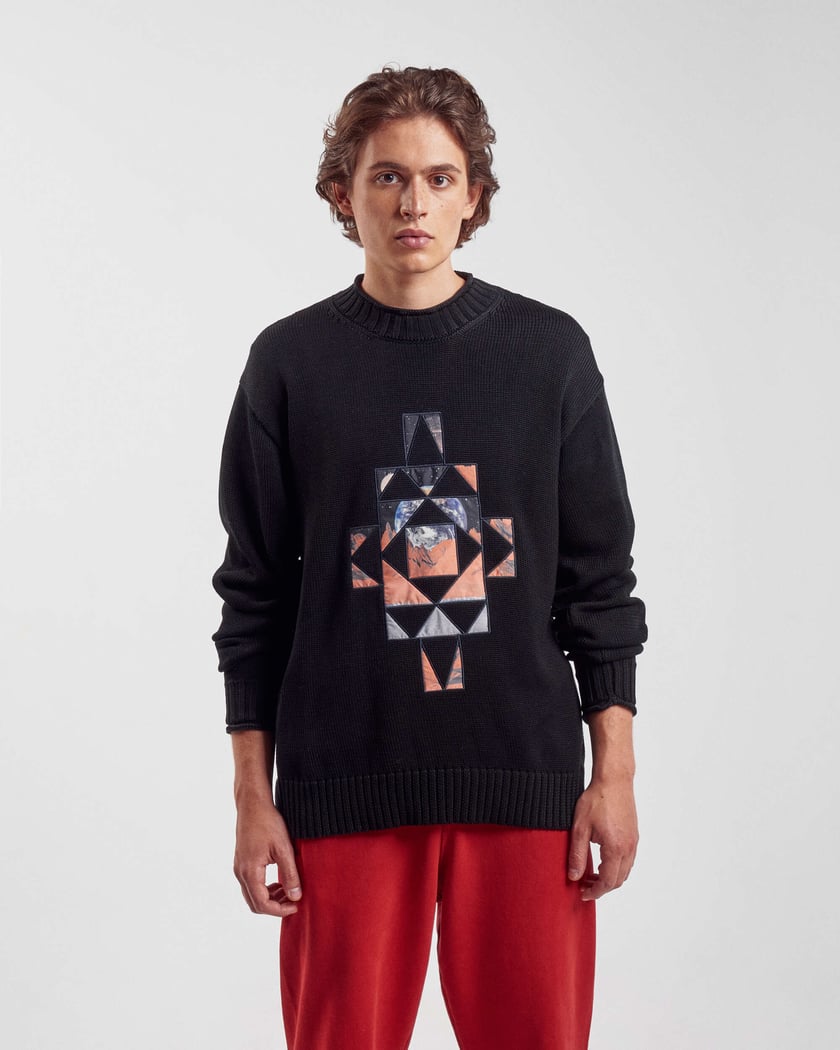 Marcelo Burlon County Of Milan Galaxy Cross Men's Sweater Preto