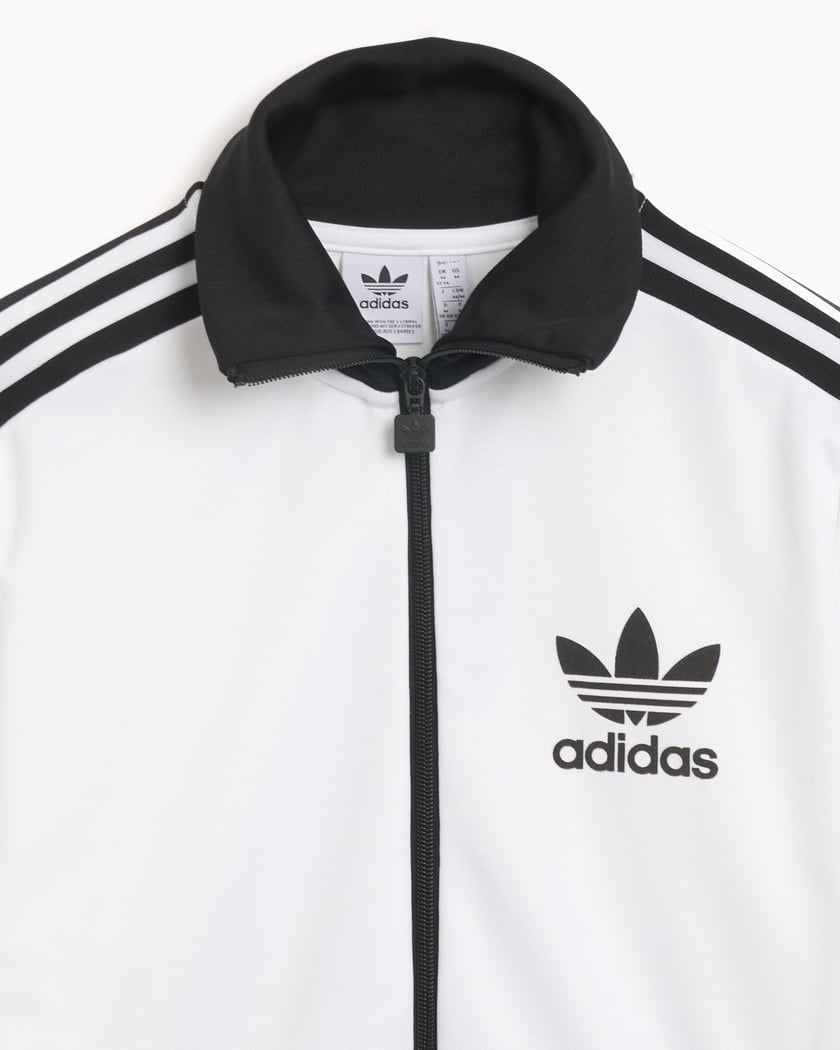White adidas track jacket women's top