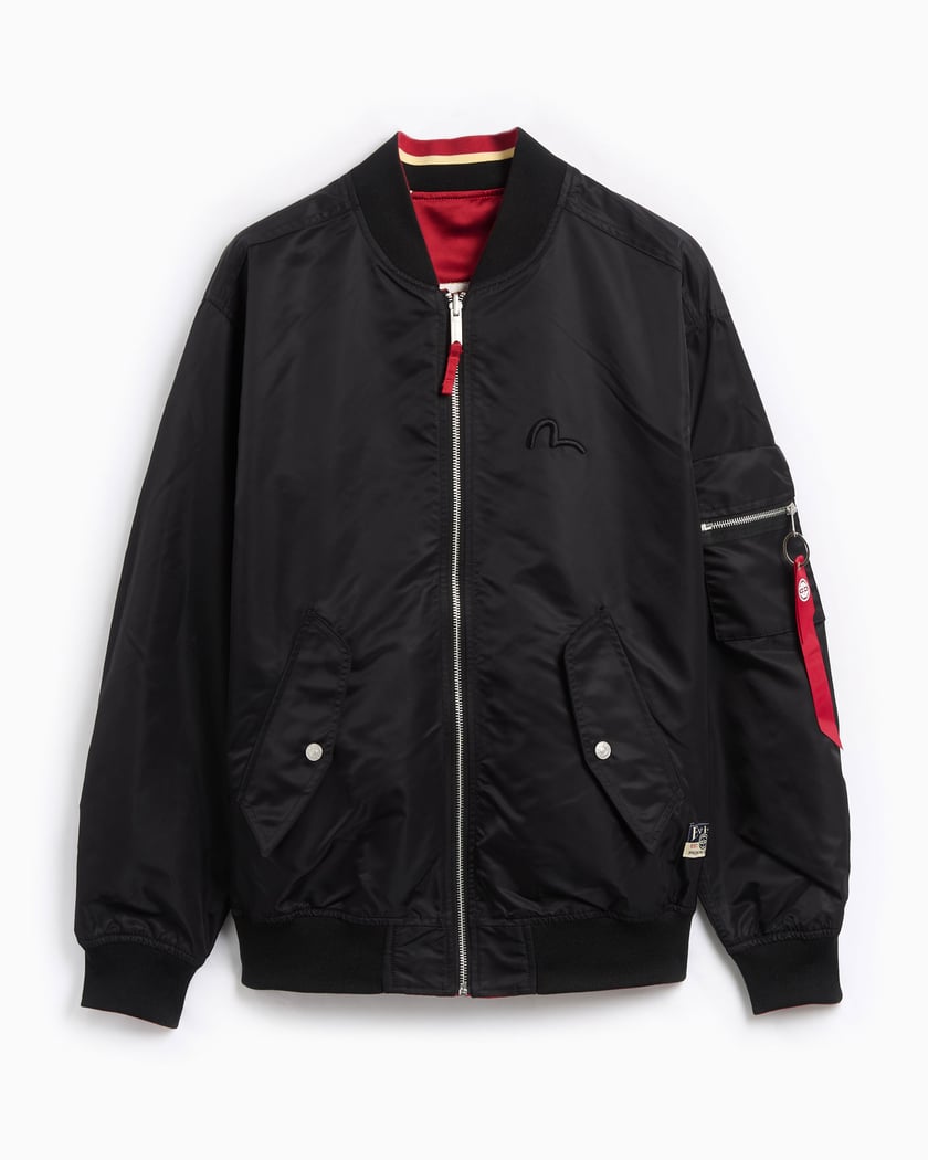 EVISU Seagull Wave Men s Reversible Jacket Red 2ESHTM4JK7007 DRKRED FOOTDISTRICT