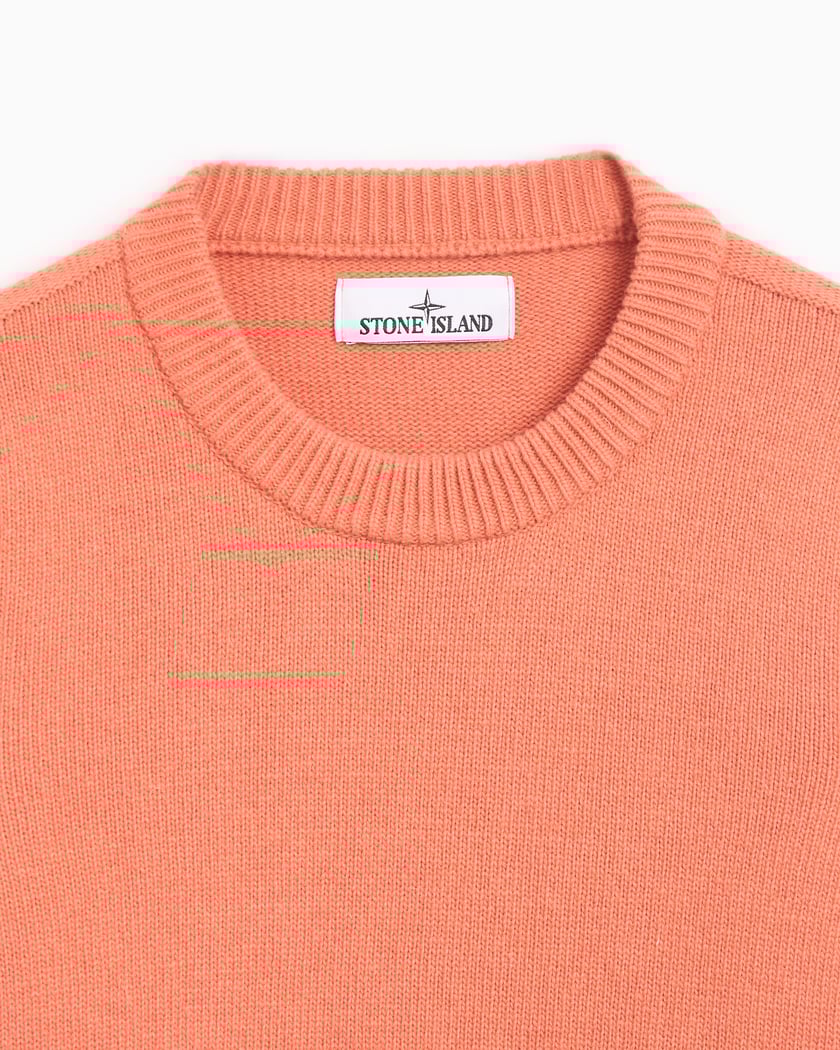 Sweater Wool Stone Island Pulli Rot Stone Island Logo Men's