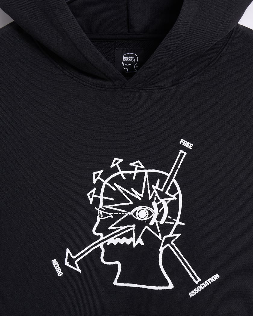 Sudadera con capucha con gráfico Brain Dead Neuro Free Association