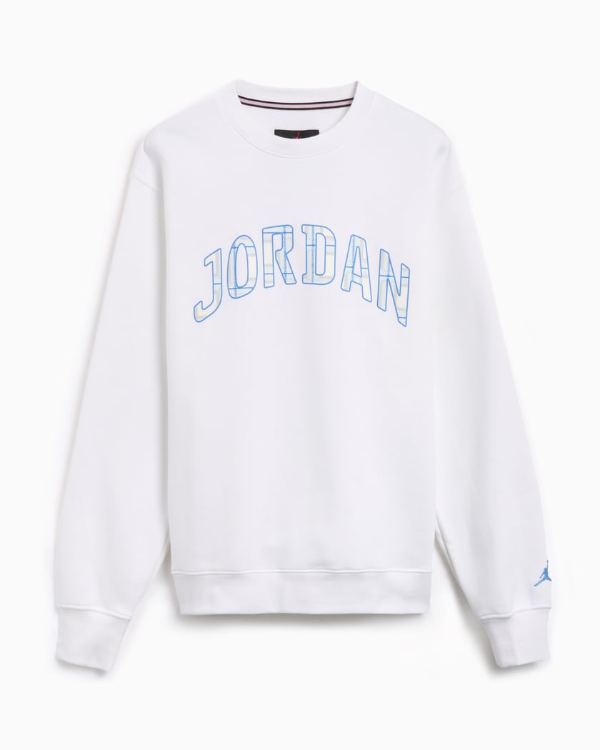 Air jordan white sweatshirt hotsell