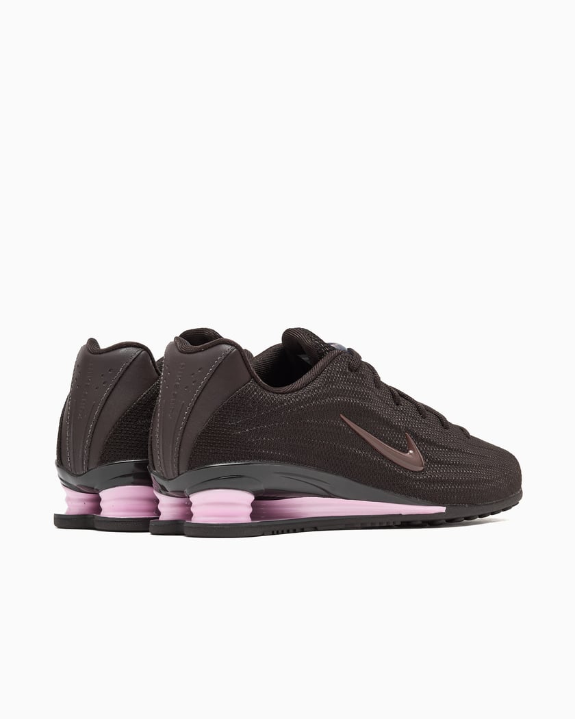black and pink womens nike shox