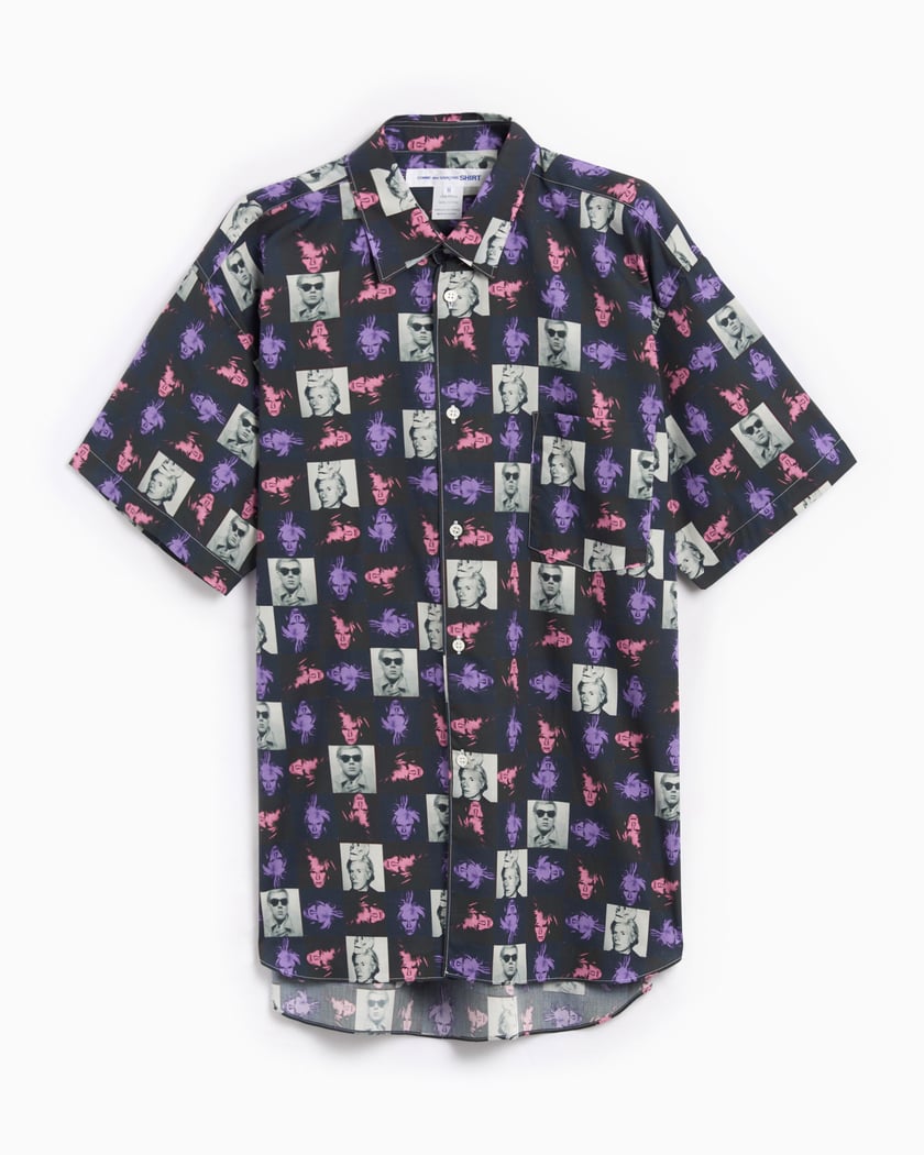 Comme Des Garçons Shirt Andy Warhol Men's Short Sleeve Shirt Men's