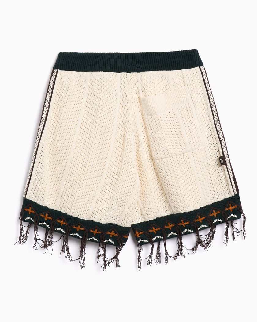 adidas Originals x CLOT Crochet Unisex Shorts Beige JX6554