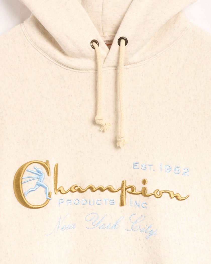 Champion New York City Men s Hoodie Beige 220640 MM006 FOOTDISTRICT