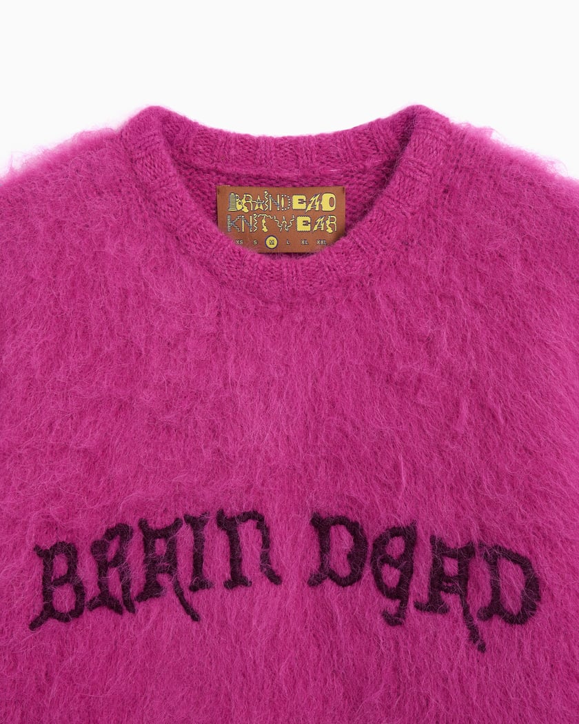 Brain Dead Boxy Knit Men's Sweater Pink S25O12O043-F