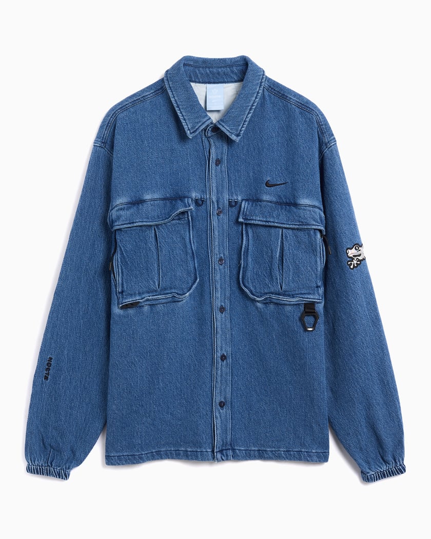 Nike x Drake NOCTA Opal Relaxed Men's Overshirt Blue FZ3260-486