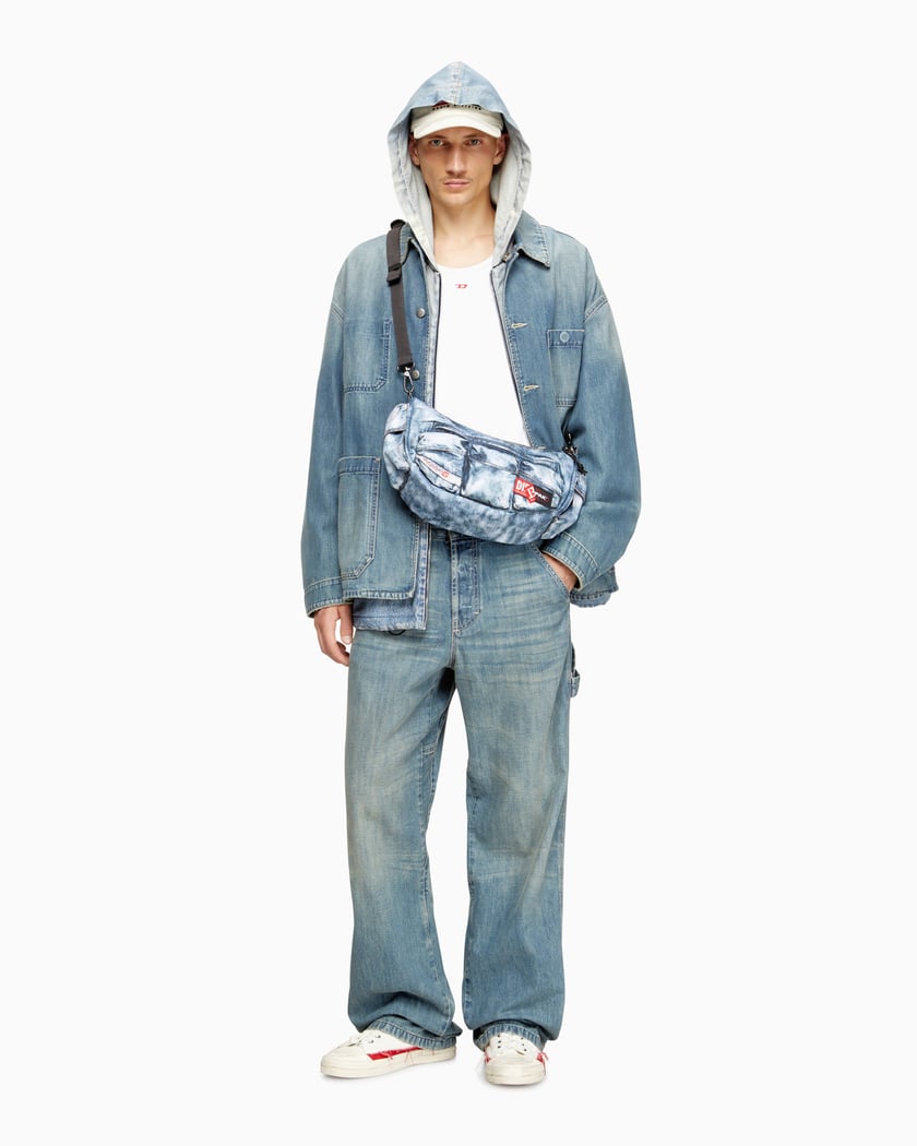 新品 Diesel x Eastpak diesel shoulder bag Eastpak x Diesel Unisex Shoulder Bag Blue EK0A5BMC6Y21 | FOOTDISTRICT