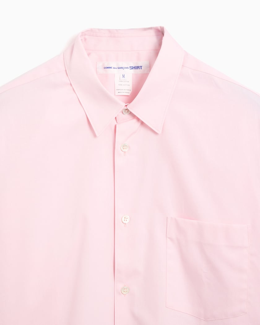Comme Des Garcons Shirt Men s Woven Shirt Pink FZ B013 PER 2 FOOTDISTRICT