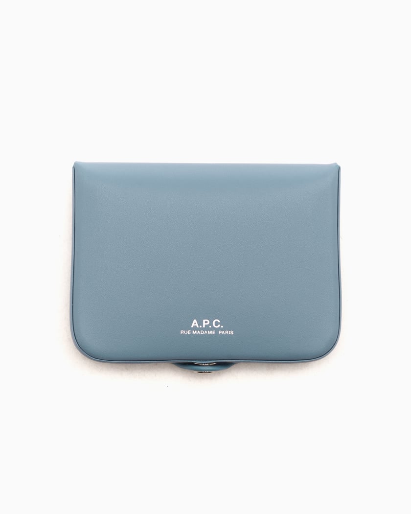 ☆A.P.C.☆ Pochette Market Half Wallet Silver PUABKM63566RAB Amazon.com: Keychain Wallet Mini Zip Around Wristlet Wallets