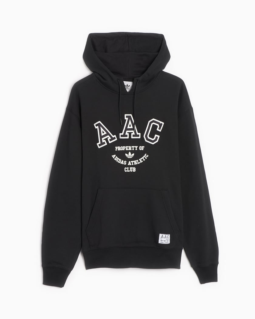 adidas Originals Athletic Club Men s Hoodie Negro HZ0700 FOOTDISTRICT