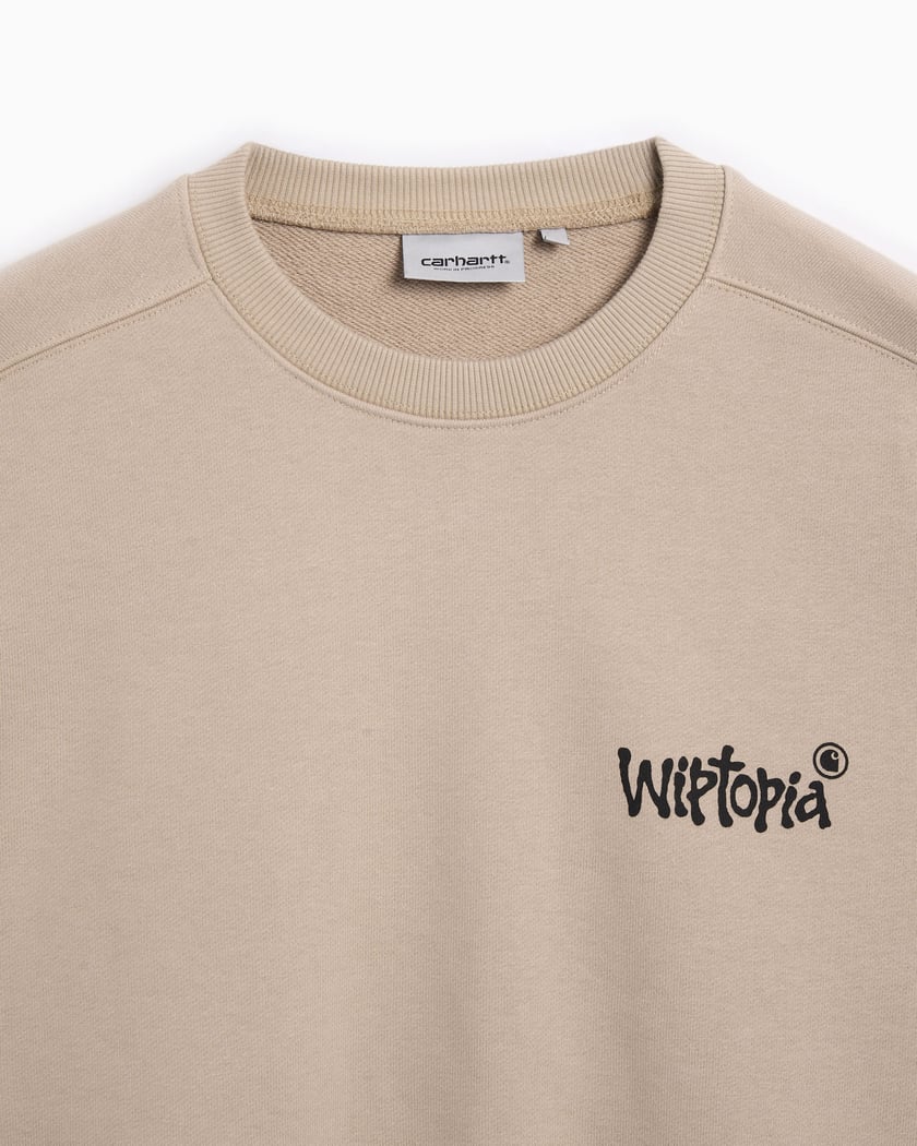 Carhartt WIP Wiptopia Graphic Women's Sweatshirt Beige