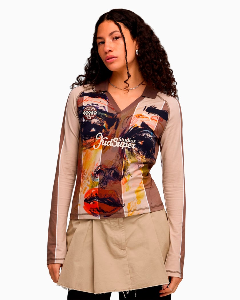 Puma x KidSuper Graphic Long-Sleeved Slim Women's T-Shirt