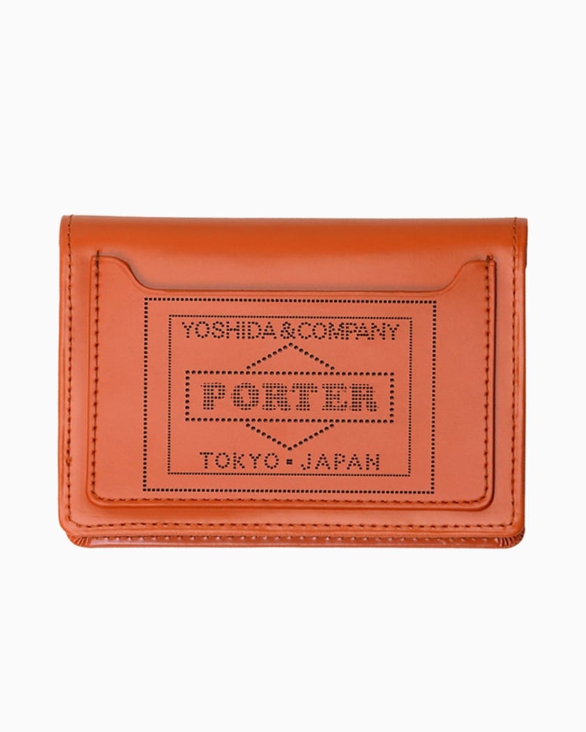 Porter-Yoshida & Co. PS With Zipper Unisex Wallet Orange 384-02951
