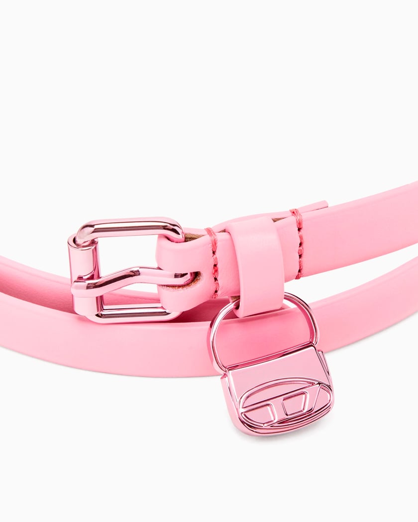 激安通販サイト 人気 Logo Diesel B-Charm X09973-P8104-T4364 Pink Belt Hip 小物