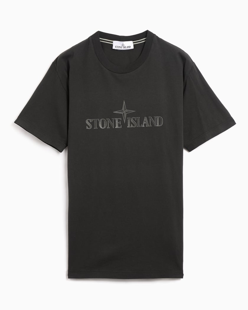 Stone Island Logo Men's T-Shirt Black 81152NS80-V0062