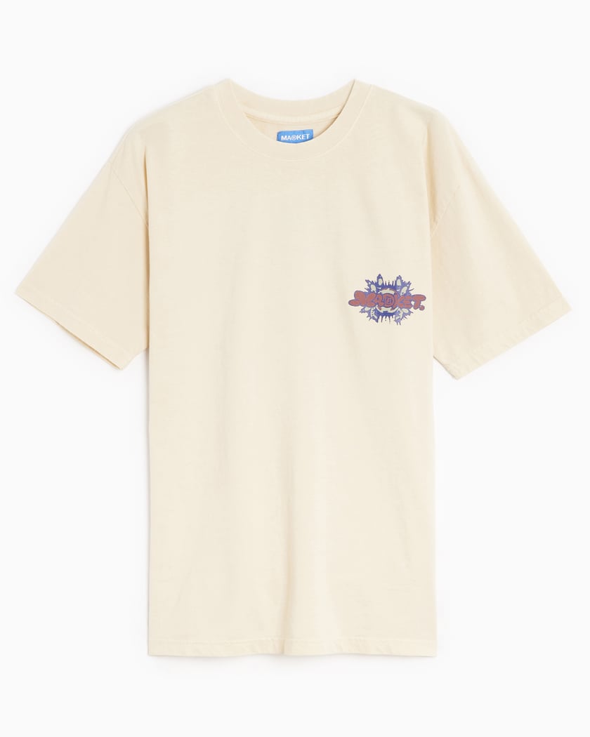 FOOTDISTRICT x MARKET Worldwide Unisex T Shirt White 360001485