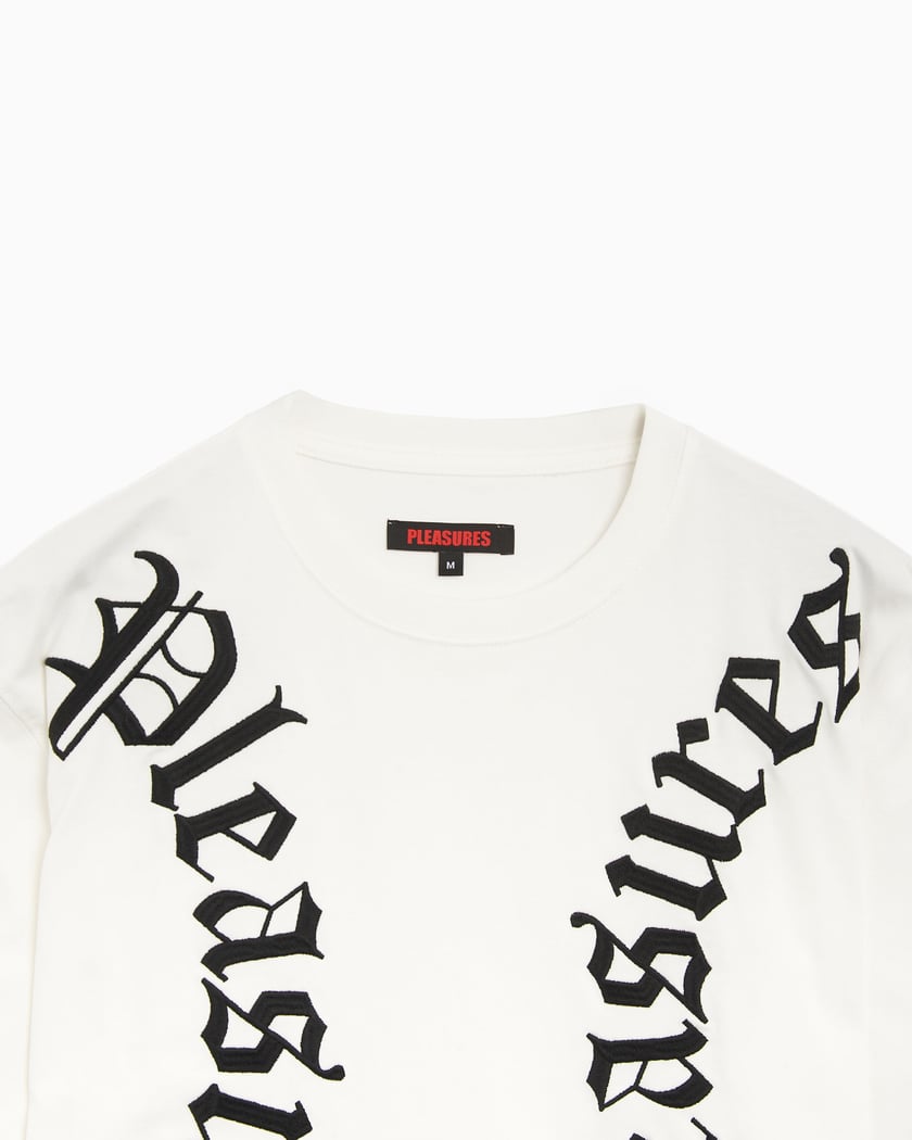 Pleasures Harness Men s Heavyweight T Shirt WeiB P24SP010 WHITE FOOTDISTRICT