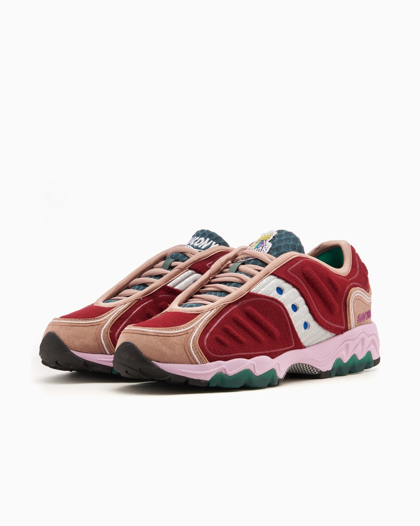 Saucony x Jae Tips Matrix Burgundy S70922 1 FOOTDISTRICT