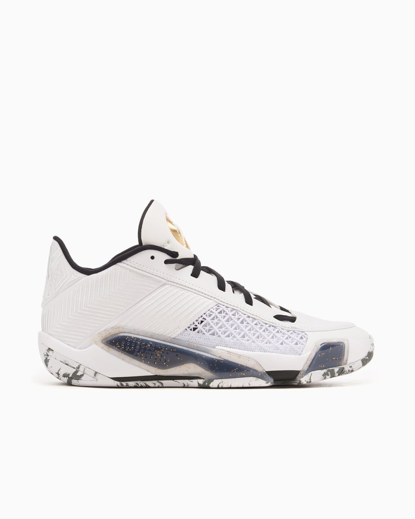Jordan gold and white shoes cheap