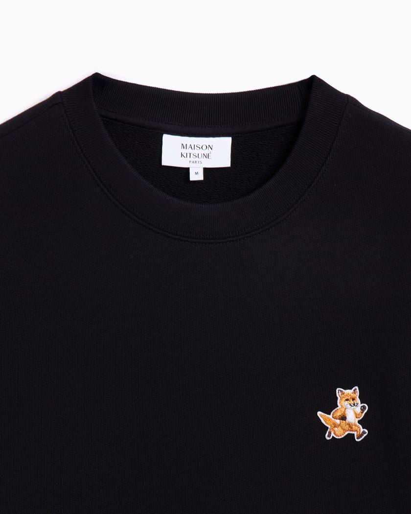 【関税&送料込】Maison Kitsune Jersey Sweatshirt With Speedy SPEEDY FOX PATCH COMFORT SWEATSHIRT | Maison Kitsuné