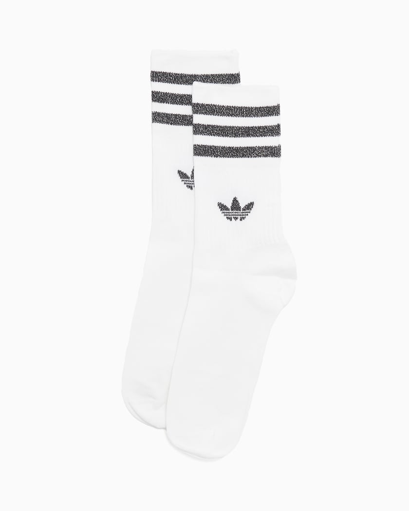 adidas Mid Cut Unisex Glitter Socks 2 Pack White HC9561 FOOTDISTRICT