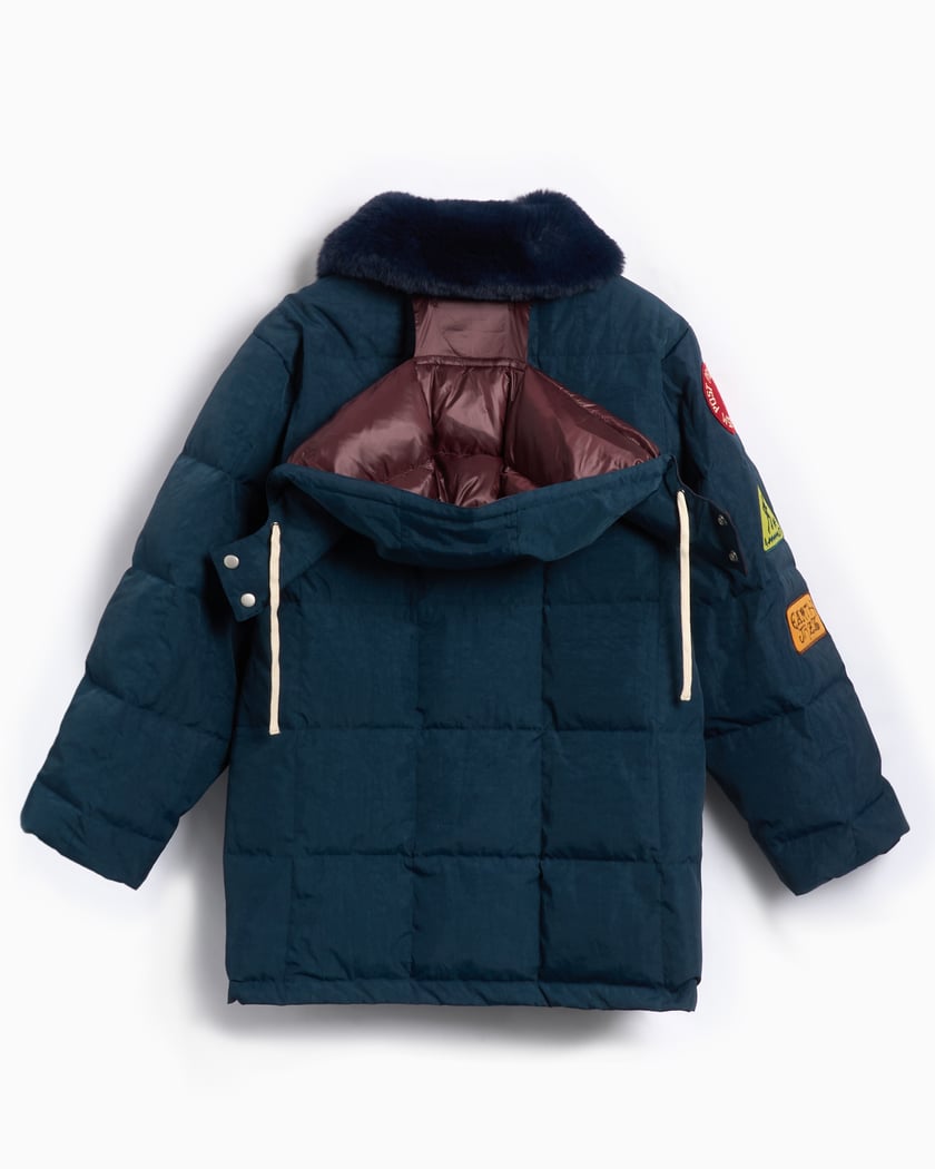 Brain Dead Homage Men's Parka Blue W24O15003980-NAVY